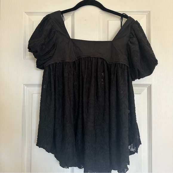 Free people black blouse NWT - Picture 2 of 7